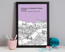 Load image into Gallery viewer, Personalised University of the Highlands and Islands in Inverness Graduation Gift