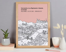 Load image into Gallery viewer, Personalised University of the Highlands and Islands in Inverness Graduation Gift