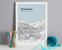 Load image into Gallery viewer, Personalised Folkestone Print