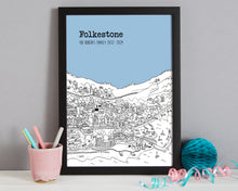 Load image into Gallery viewer, Personalised Folkestone Print