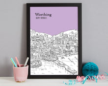 Load image into Gallery viewer, Personalised Worthing Print