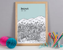 Load image into Gallery viewer, Personalised Beirut Print