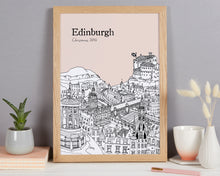 Load image into Gallery viewer, Personalised Edinburgh Print
