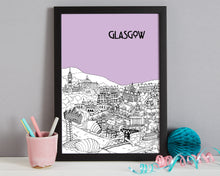 Load image into Gallery viewer, Personalised Glasgow Print-6