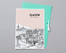 Load image into Gallery viewer, Personalised Glasgow Print-8