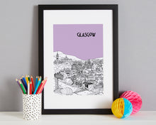 Load image into Gallery viewer, Personalised Glasgow Print-7