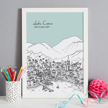 Load image into Gallery viewer, Personalised Lake como Print-5