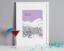 Load image into Gallery viewer, Personalised Lake como Print-7