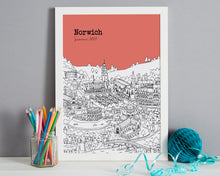 Load image into Gallery viewer, Personalised Norwich Print-5