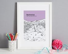 Load image into Gallery viewer, Personalised Santorini Print-7
