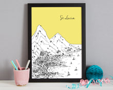 Load image into Gallery viewer, Personalised St Lucia Print-7