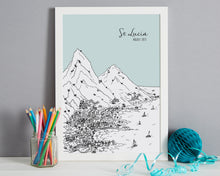 Load image into Gallery viewer, Personalised St Lucia Print-6