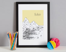 Load image into Gallery viewer, Personalised St Lucia Print-3