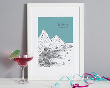 Load image into Gallery viewer, Personalised St Lucia Print-5