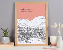 Load image into Gallery viewer, Personalised Lake como Print