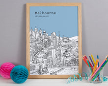 Load image into Gallery viewer, Personalised Melbourne Print