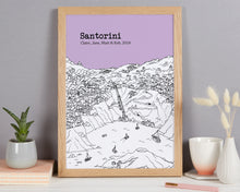 Load image into Gallery viewer, Personalised Santorini Print