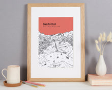 Load image into Gallery viewer, Personalised Santorini Print