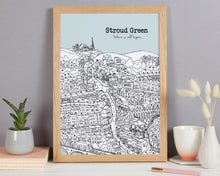 Load image into Gallery viewer, Personalised Stroud Green Print