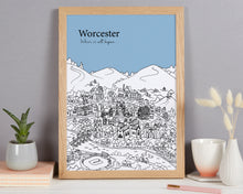 Load image into Gallery viewer, Personalised Worcester Print