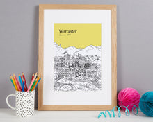 Load image into Gallery viewer, Personalised Worcester Print