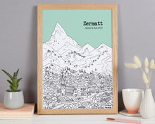 Load image into Gallery viewer, Personalised Zermatt Print