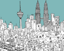 Load image into Gallery viewer, Personalised Kuala Lumpur Print