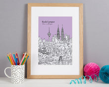 Load image into Gallery viewer, Personalised Kuala Lumpur Print