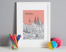 Load image into Gallery viewer, Personalised Kuala Lumpur Print