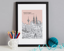 Load image into Gallery viewer, Personalised Kuala Lumpur Print