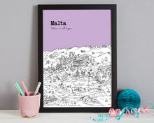 Load image into Gallery viewer, Personalised Malta Print