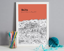Load image into Gallery viewer, Personalised Malta Print
