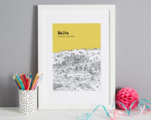 Load image into Gallery viewer, Personalised Malta Print