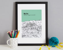 Load image into Gallery viewer, Personalised Malta Print