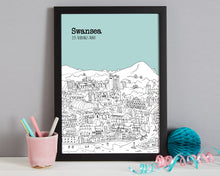 Load image into Gallery viewer, Personalised Swansea Print