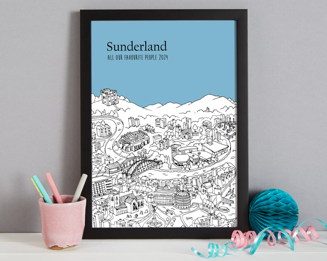 Personalised Sunderland Print