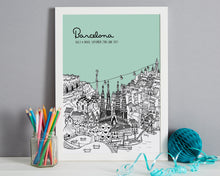 Load image into Gallery viewer, Personalised Barcelona Print-5
