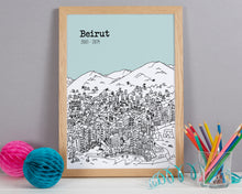 Load image into Gallery viewer, Personalised Beirut Print
