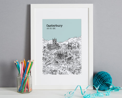Personalised Canterbury Print-1