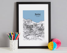 Load image into Gallery viewer, Personalised Exeter Print-4
