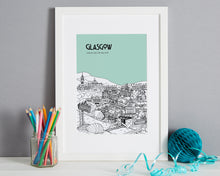 Load image into Gallery viewer, Personalised Glasgow Print-1
