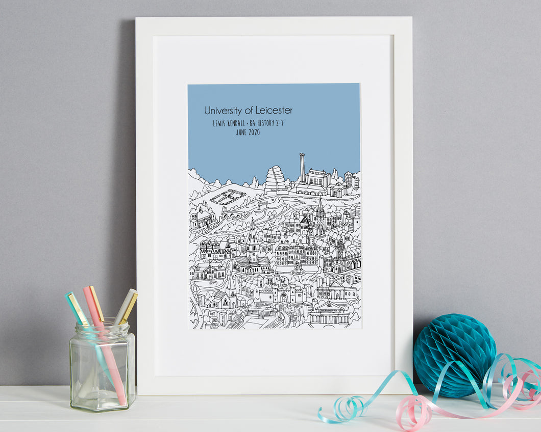 Personalised Leicester Graduation Gift
