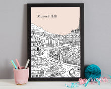 Load image into Gallery viewer, Personalised Muswell Hill Print-8
