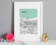 Load image into Gallery viewer, Personalised Norwich Print-1
