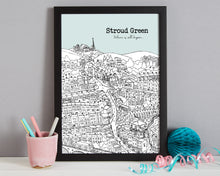 Load image into Gallery viewer, Personalised Stroud Green Print-8
