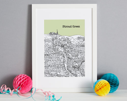 Personalised Stroud Green Print-1