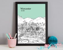 Load image into Gallery viewer, Personalised Worcester Print-5
