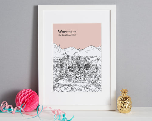 Personalised Worcester Print-1