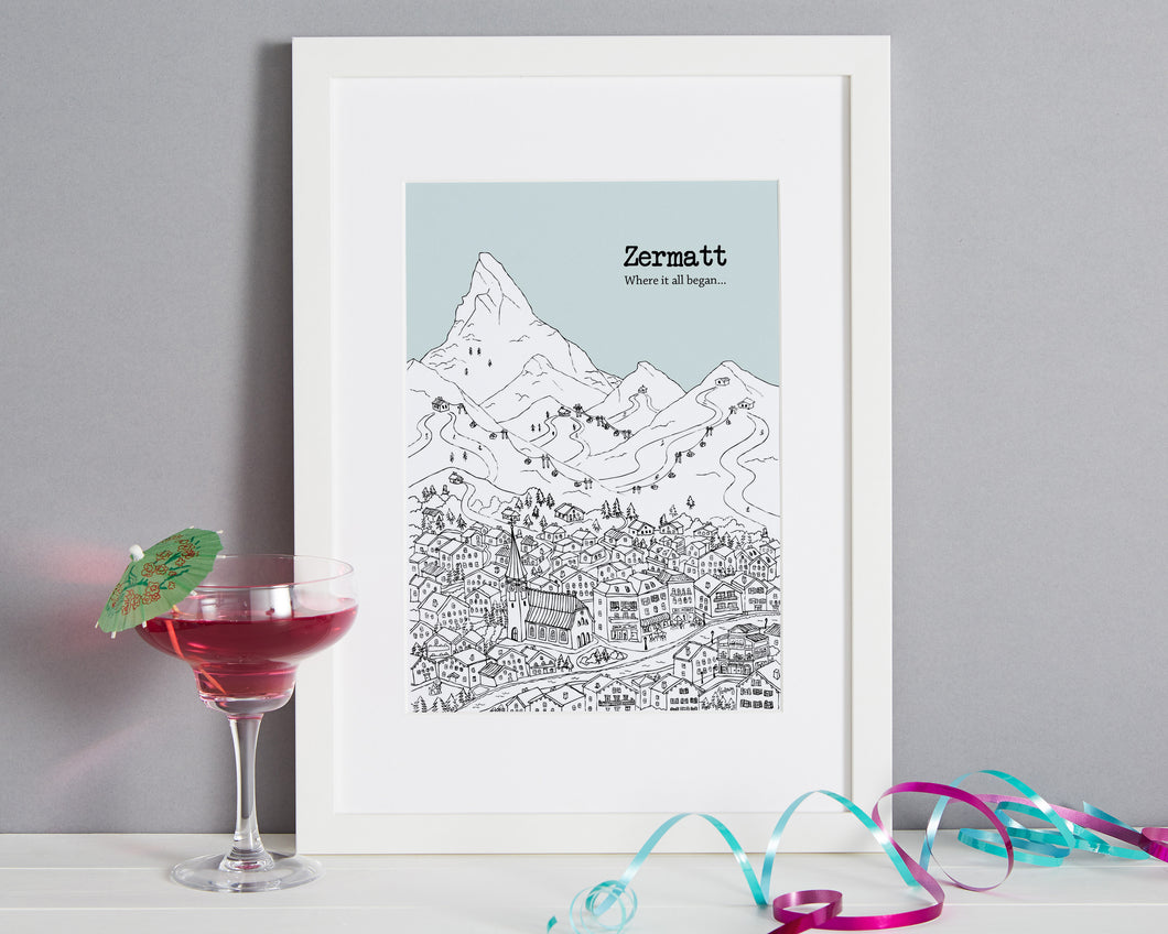 Personalised Zermatt Print-1