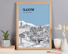 Load image into Gallery viewer, Personalised Glasgow Print
